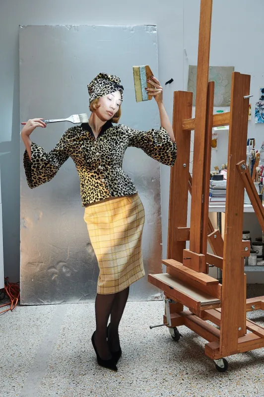 Jerri Jacket in Leopard Velvet sold by Batsheva