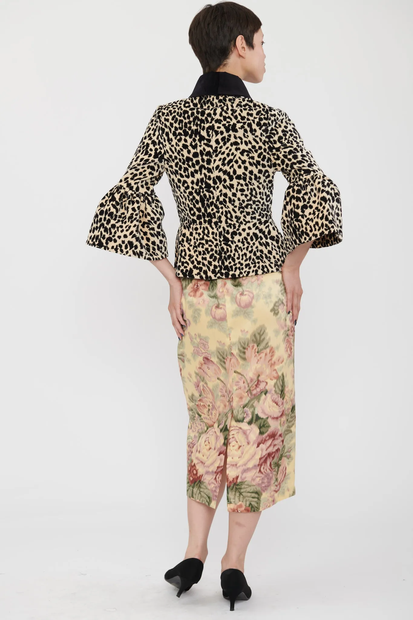 Pencil Skirt in Vintage Floral Upholstery sold by Batsheva product image thumbnail 2