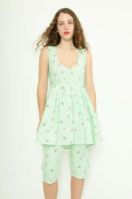 Sample Sale Mint Rose Jumpsuit made by Batsheva