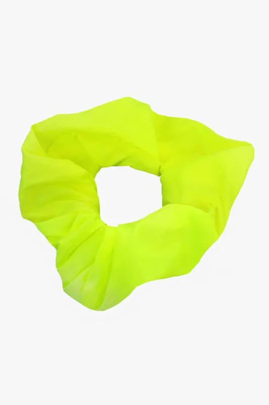 Scrunchie in Neon Yellow Taffeta sold by Batsheva