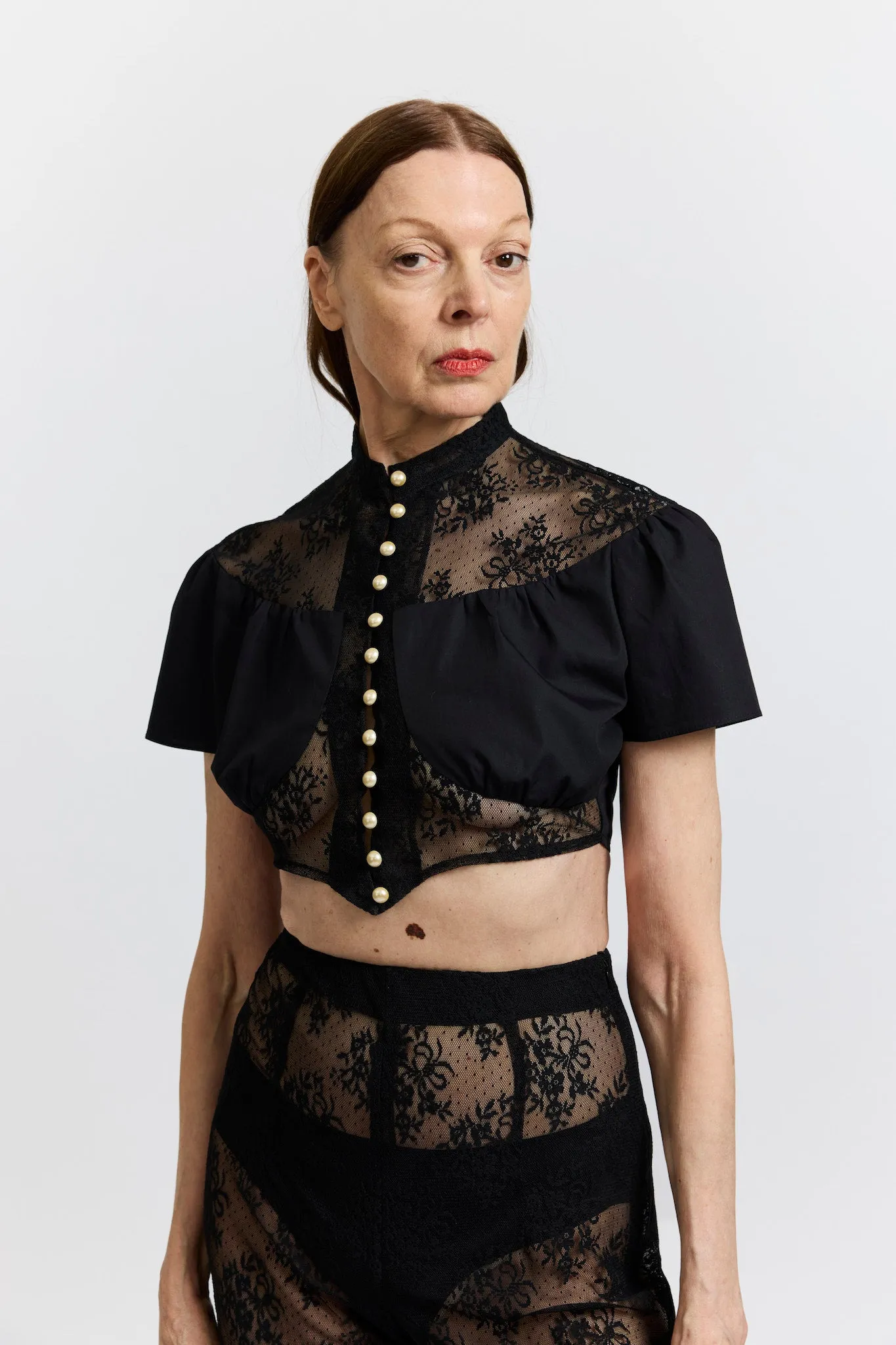 Ashlyn Blouse in Black Lace sold by Batsheva product image thumbnail 2