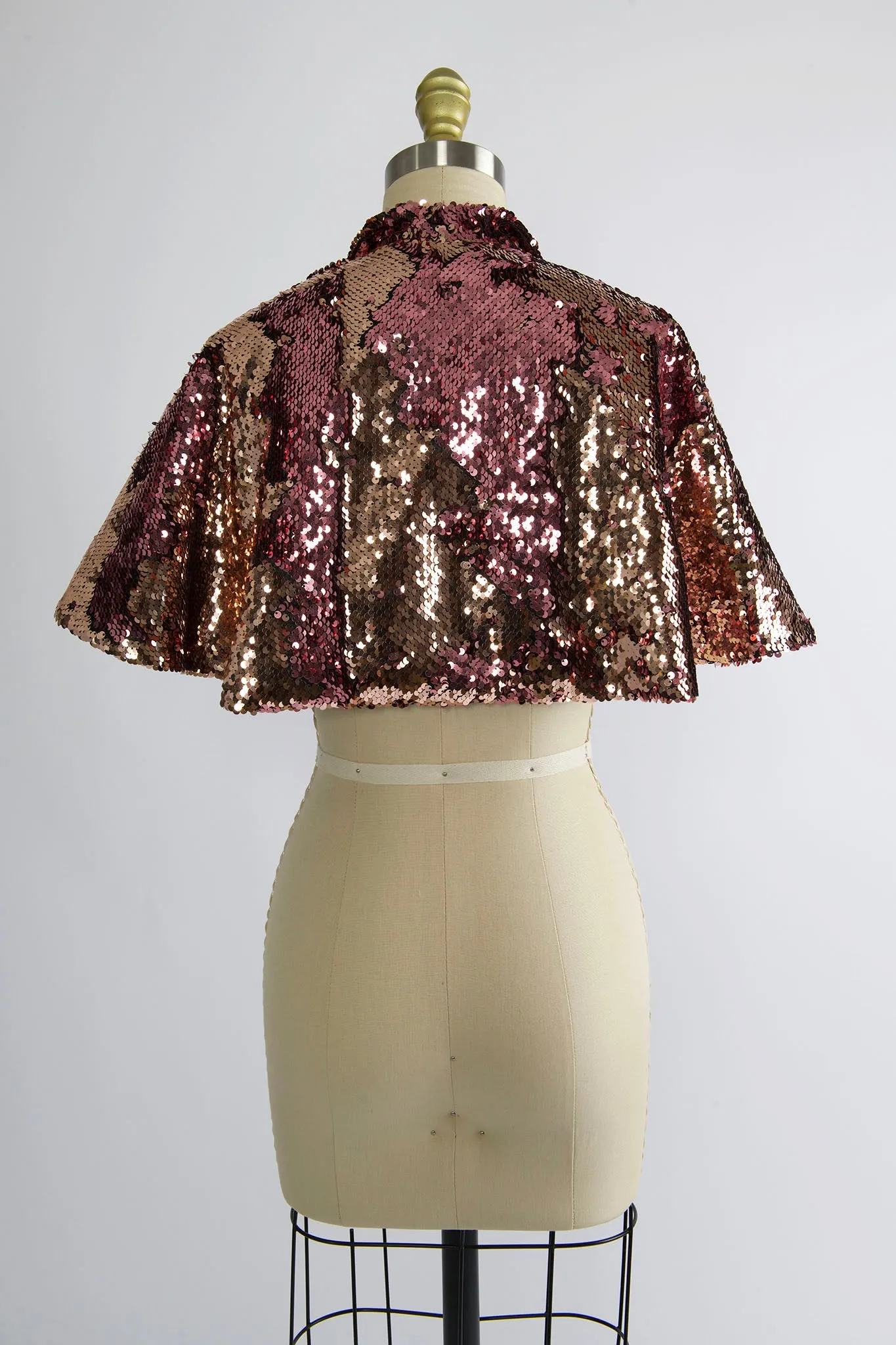 Synergy Cape in Pink and Rose Gold Sequin sold by Batsheva product image thumbnail 3