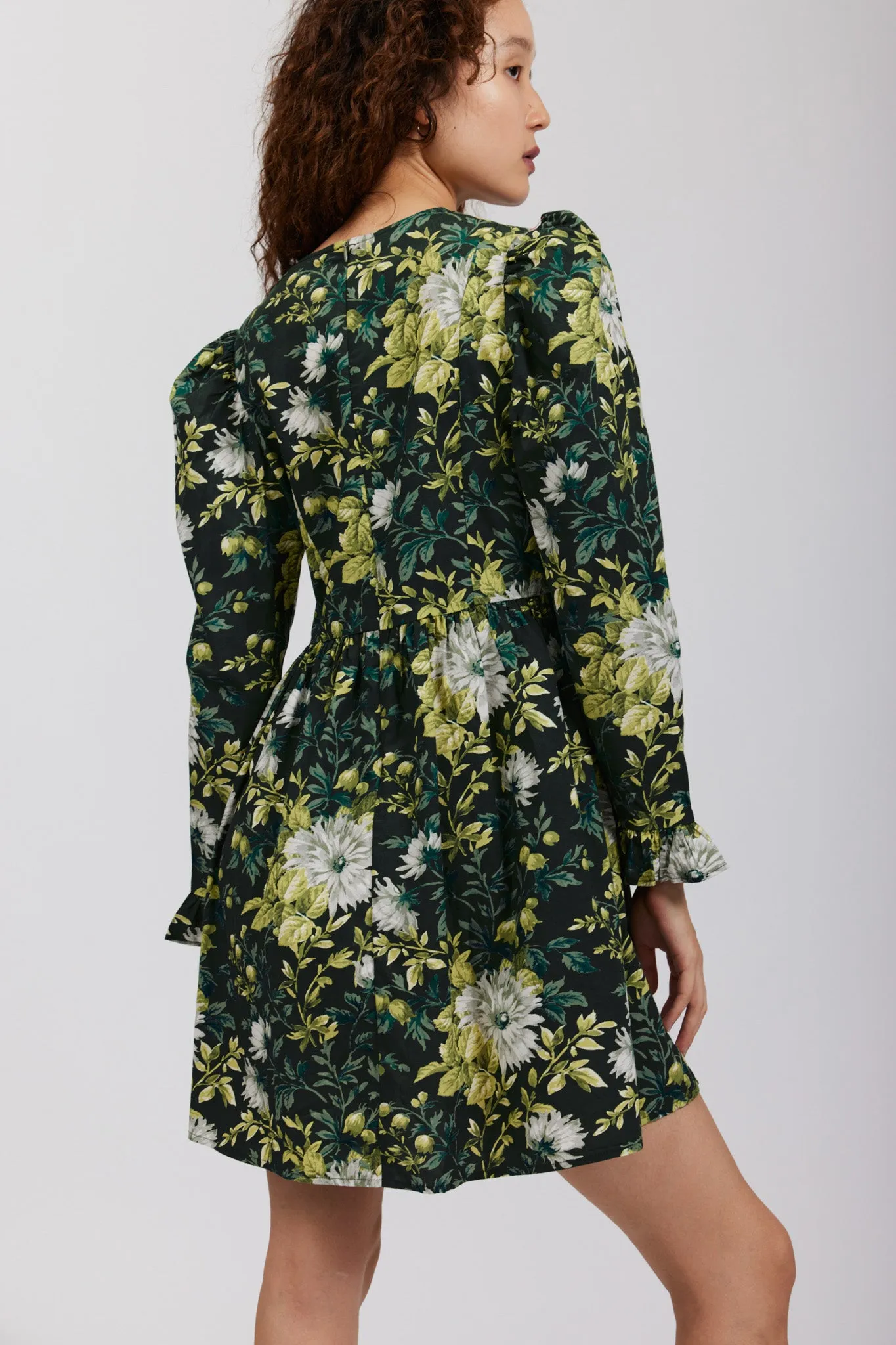 Sample Sale Square Neck Mini Prairie Dress in Rowlands Garden sold by Batsheva product image thumbnail 5