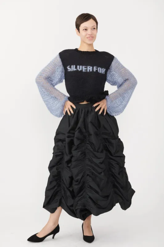 Silver Fox Hand Knit Sweater made by Batsheva