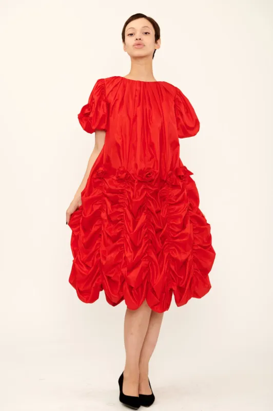 Rosie Dress in Apple Red sold by Batsheva