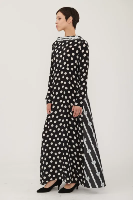 Bridget Dress in Bow Print Taffeta made by Batsheva