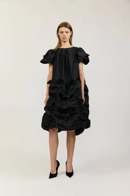 Rosie Dress in Black Taffeta sold by Batsheva