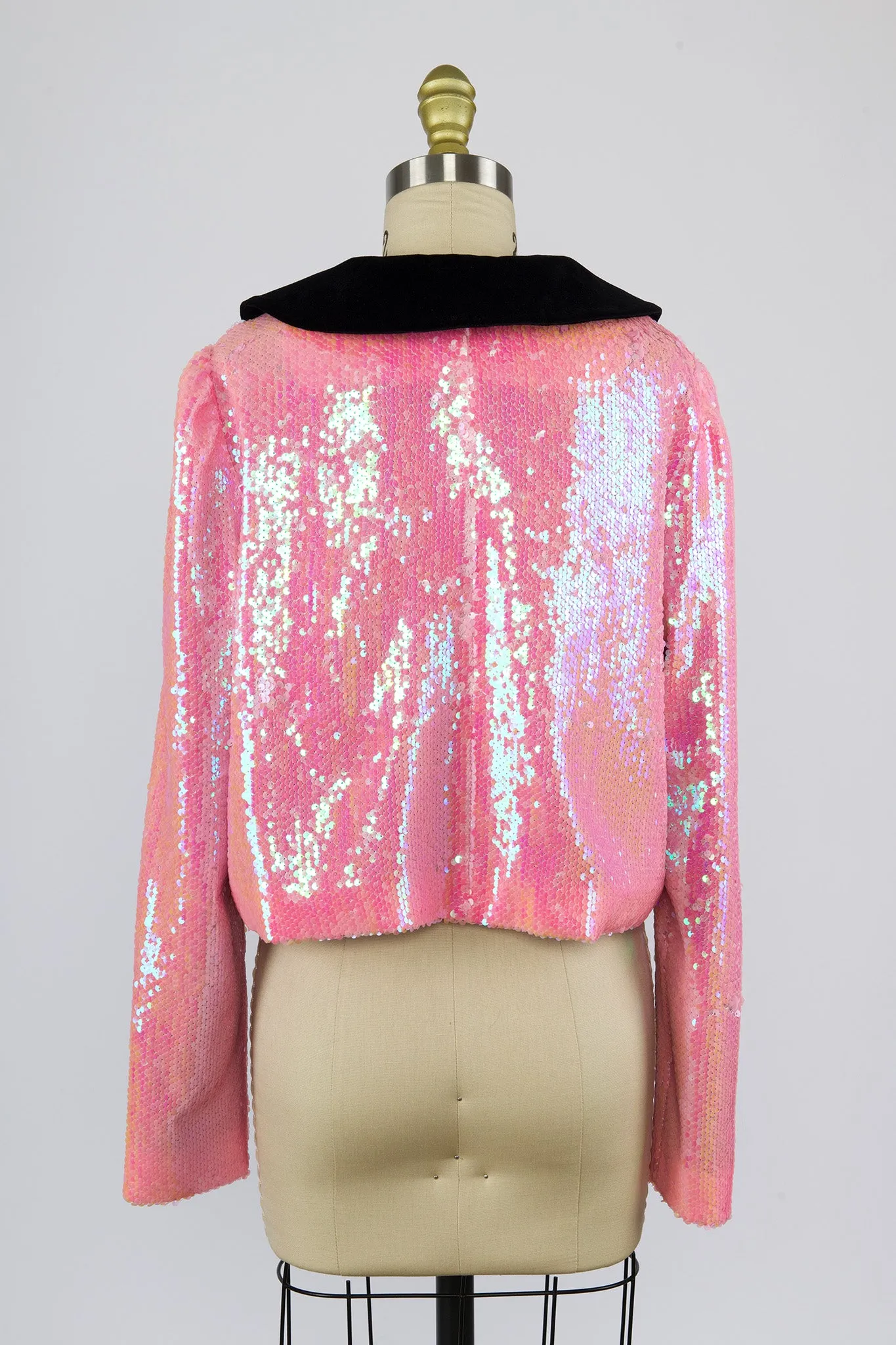 Peter Pan Coat in Pink Sequin sold by Batsheva product image thumbnail 3