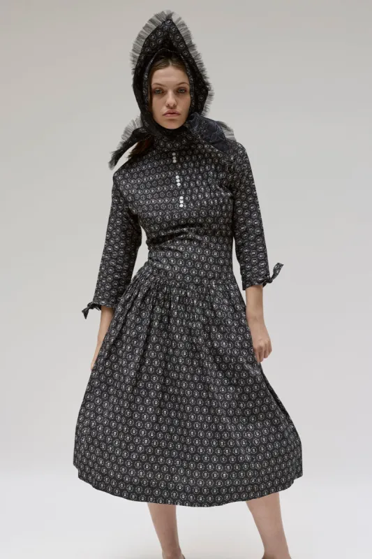 Sofie Dress in Floral Dot sold by Batsheva