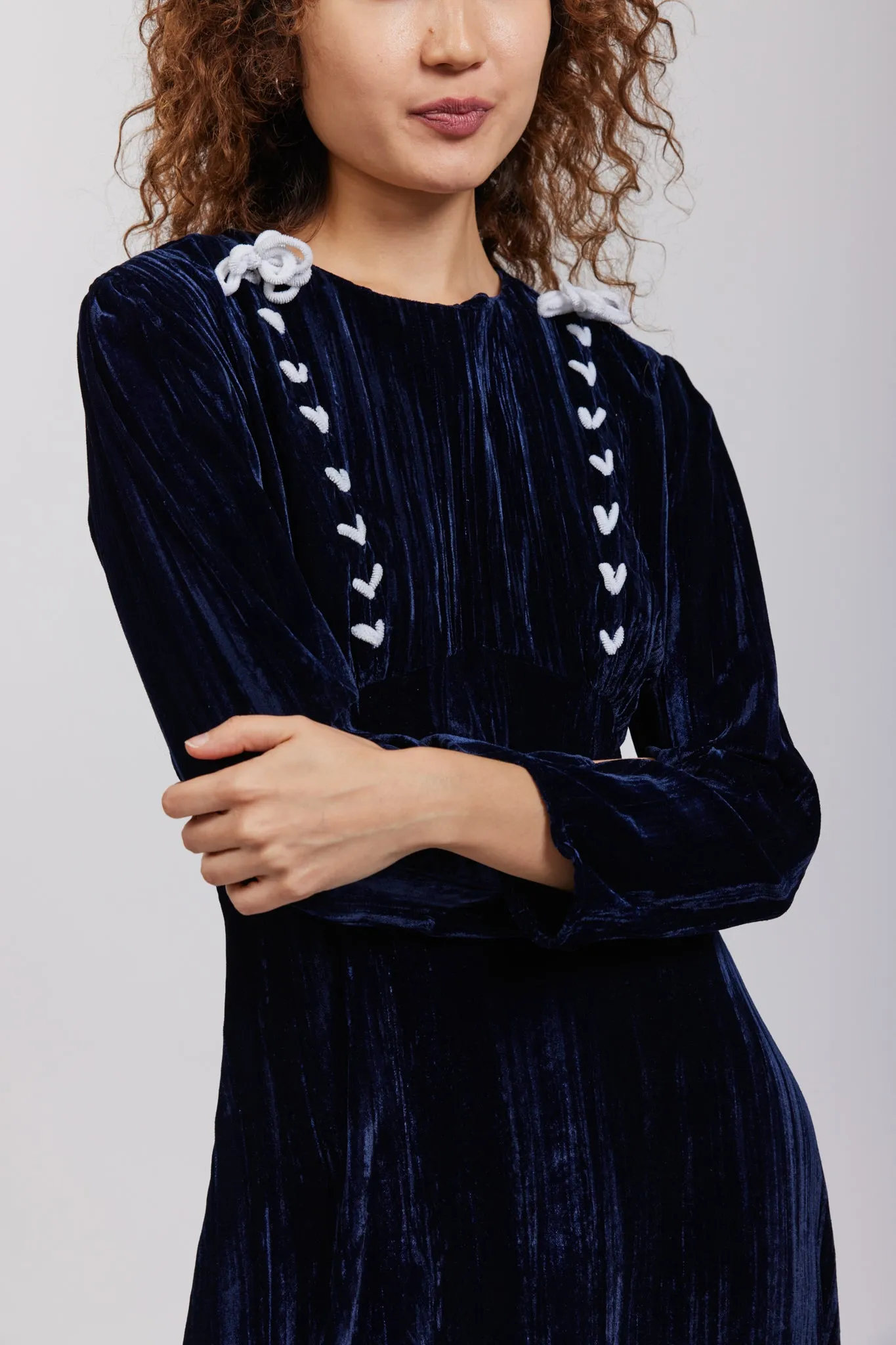 Sample Sale Reem Dress in Navy sold by Batsheva product image thumbnail 2