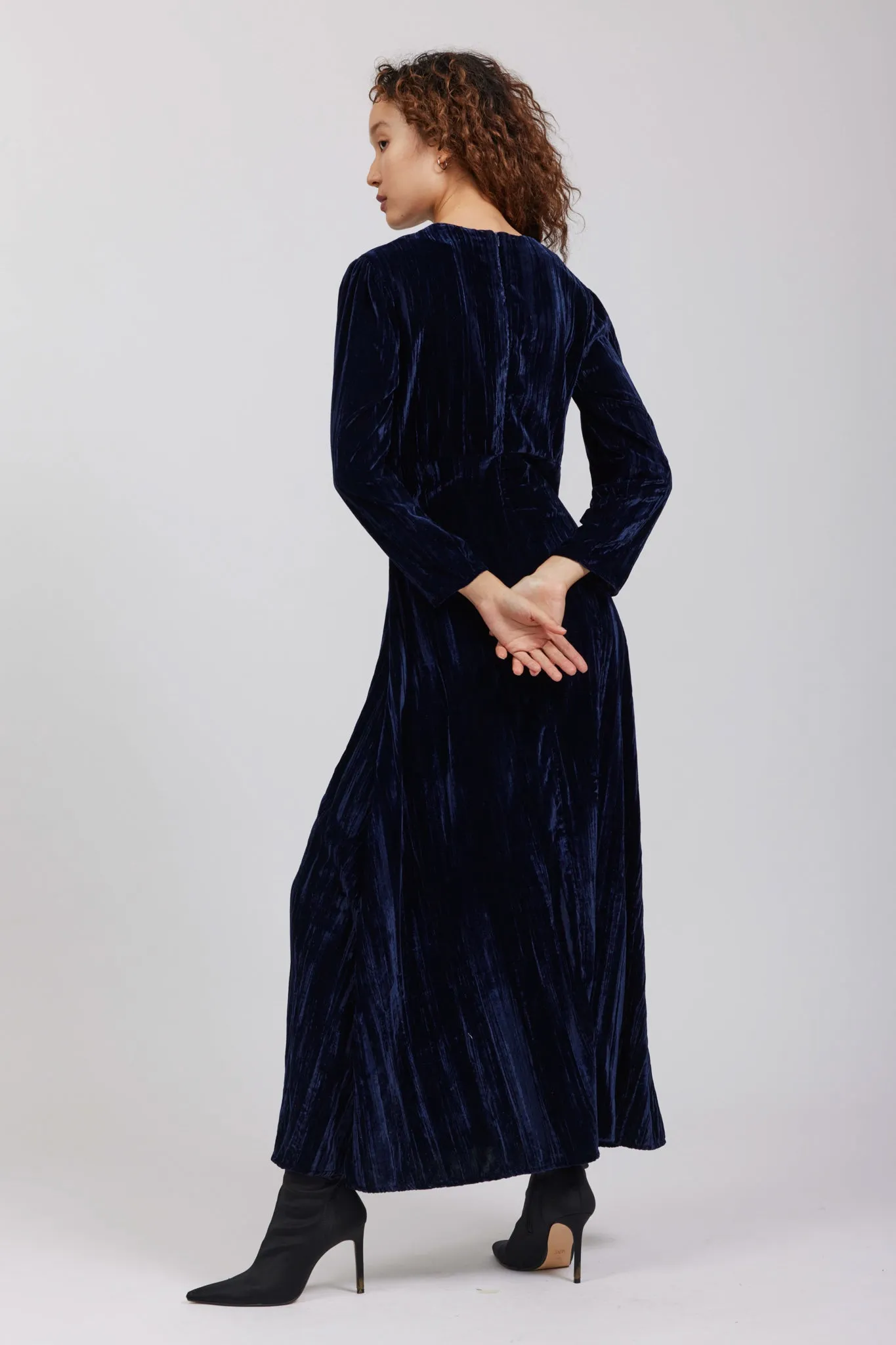 Sample Sale Reem Dress in Navy sold by Batsheva product image thumbnail 4
