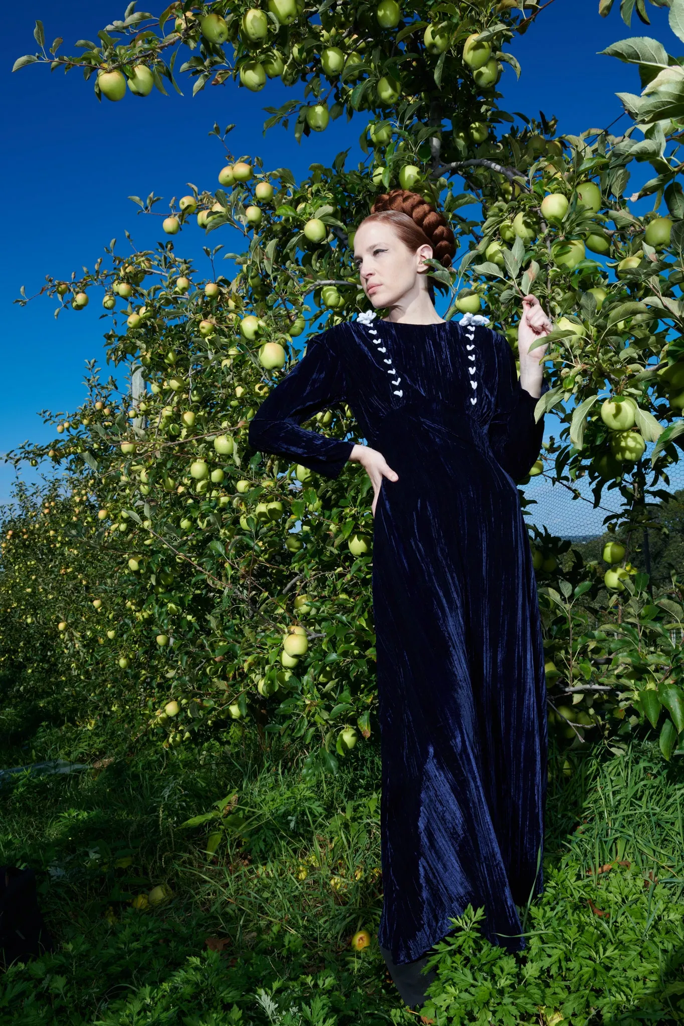 Sample Sale Reem Dress in Navy sold by Batsheva product image thumbnail 5