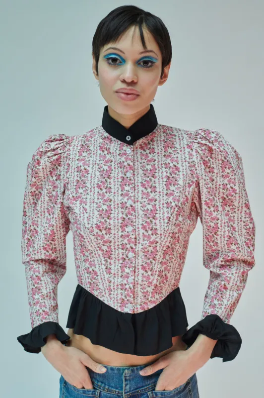 Sample Sale Grace Blouse in Oxwick Stripe sold by Batsheva