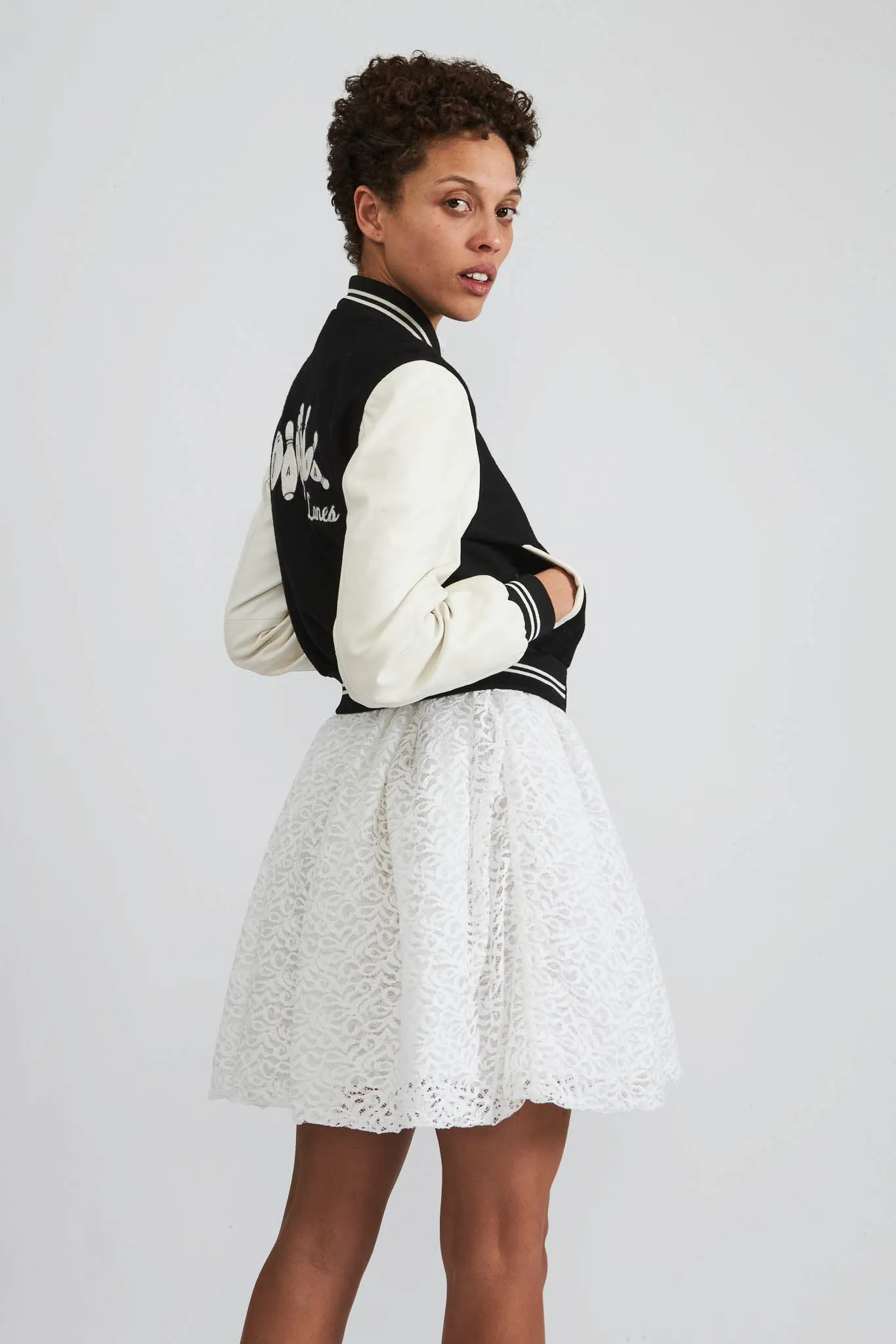 Sample Sale Batsheva Lanes Leather Bomber Jacket sold by Batsheva product image thumbnail 2