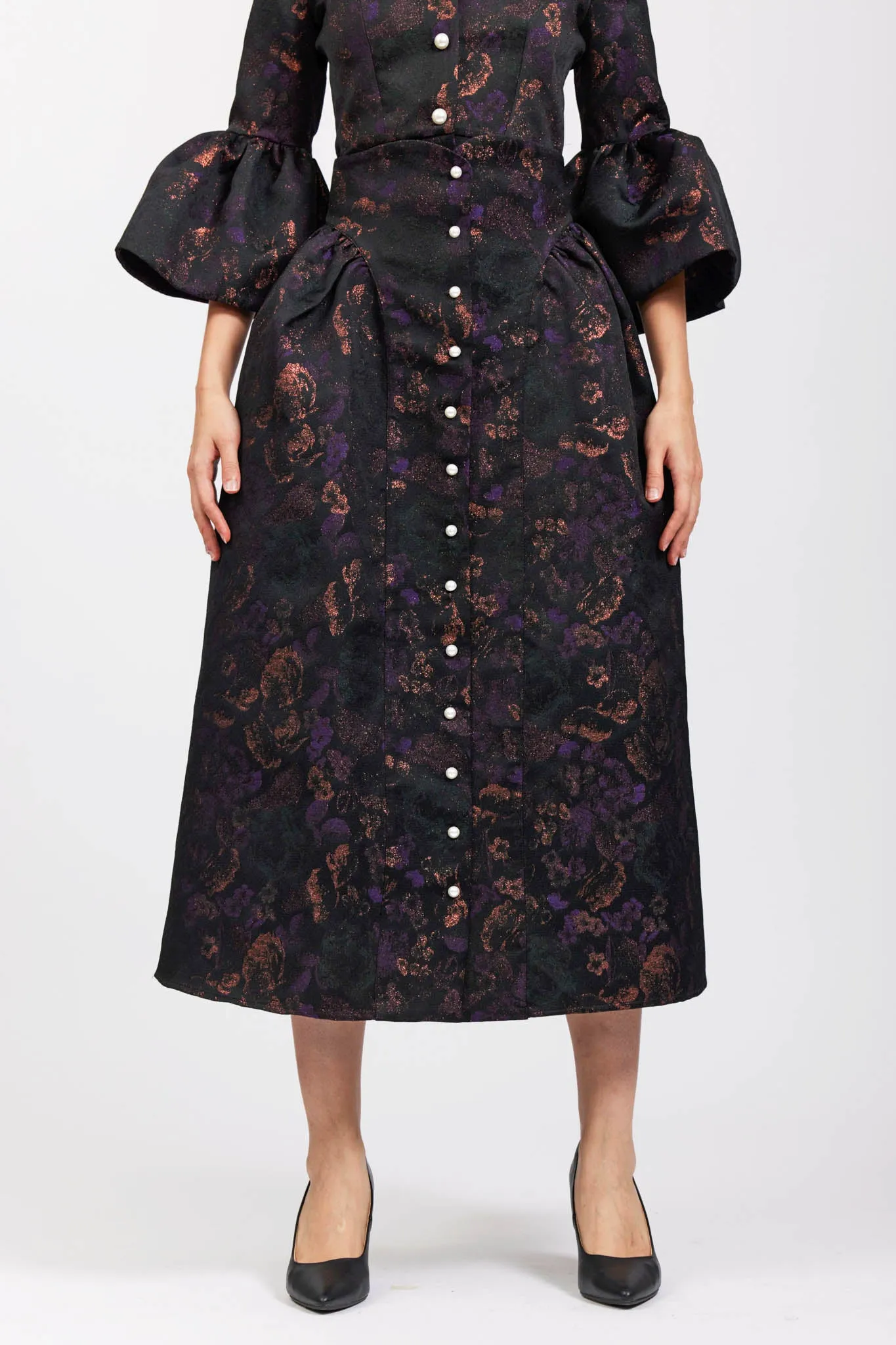 Sample Sale Bella Skirt in Enchantress Jacquard sold by Batsheva product image thumbnail 3