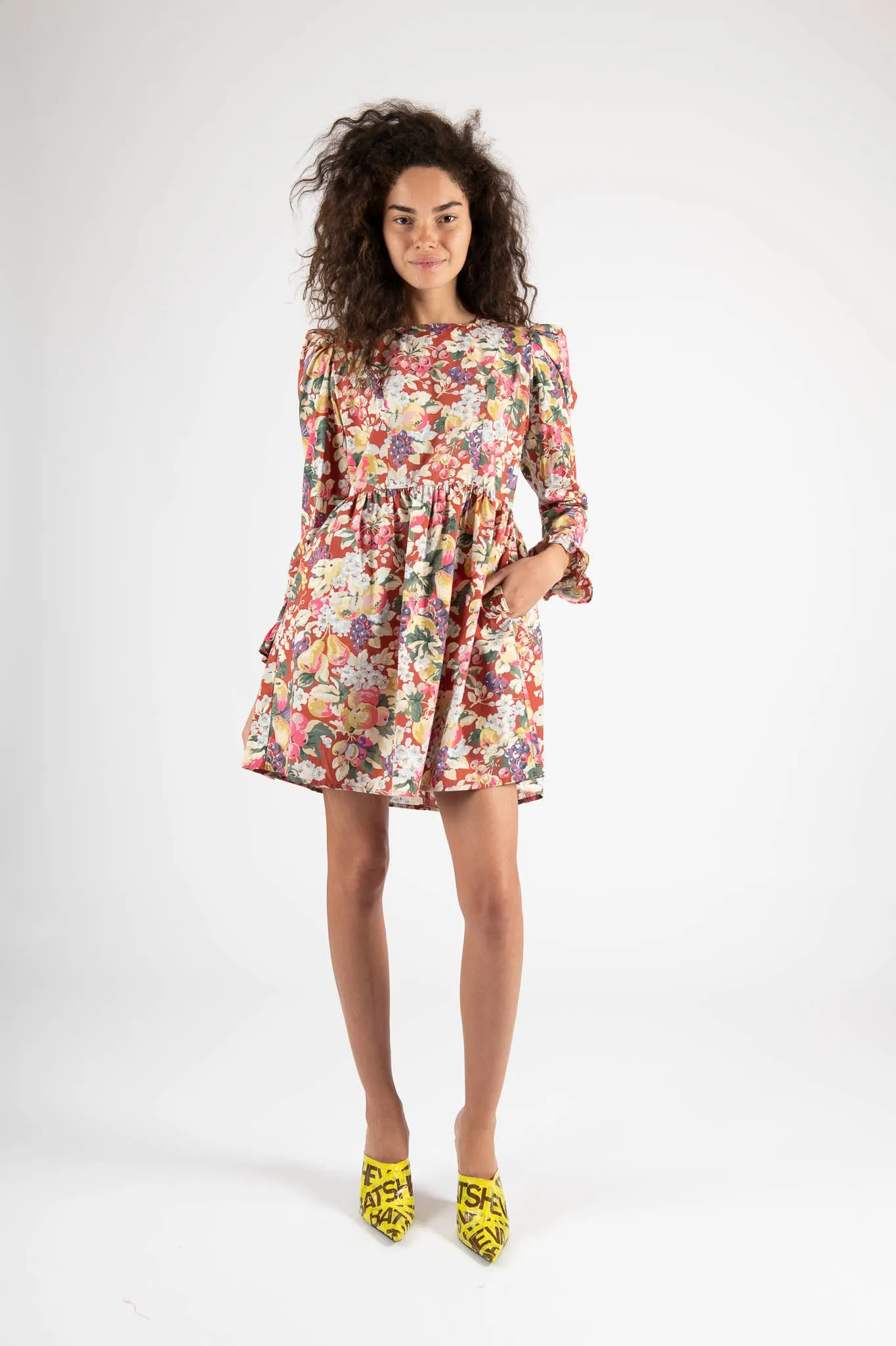 Sample Sale Square Neck Mini Prairie x Laura Ashley in Red Floral sold by Batsheva product image thumbnail 2