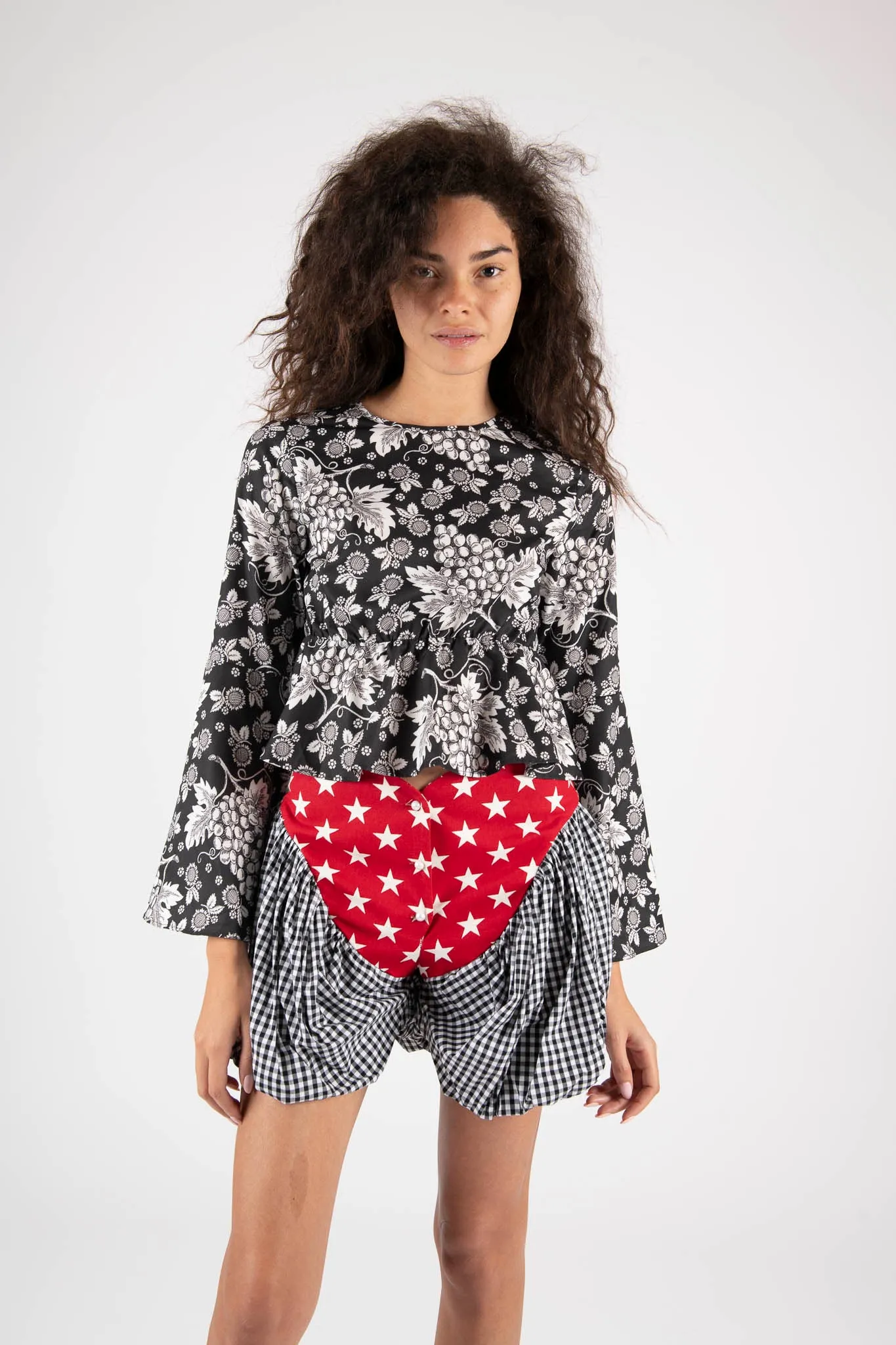 Sample Sale Bell Sleeves Blouse in Grapes Print sold by Batsheva product image thumbnail 2