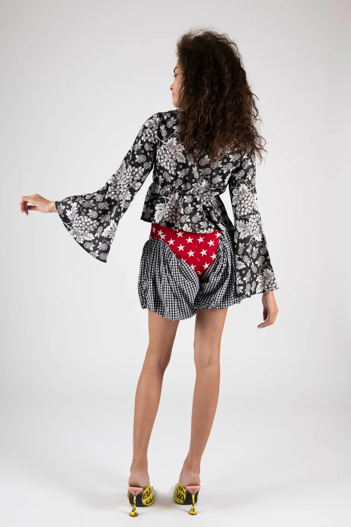 Sample Sale Bell Sleeves Blouse in Grapes Print sold by Batsheva product image thumbnail 4