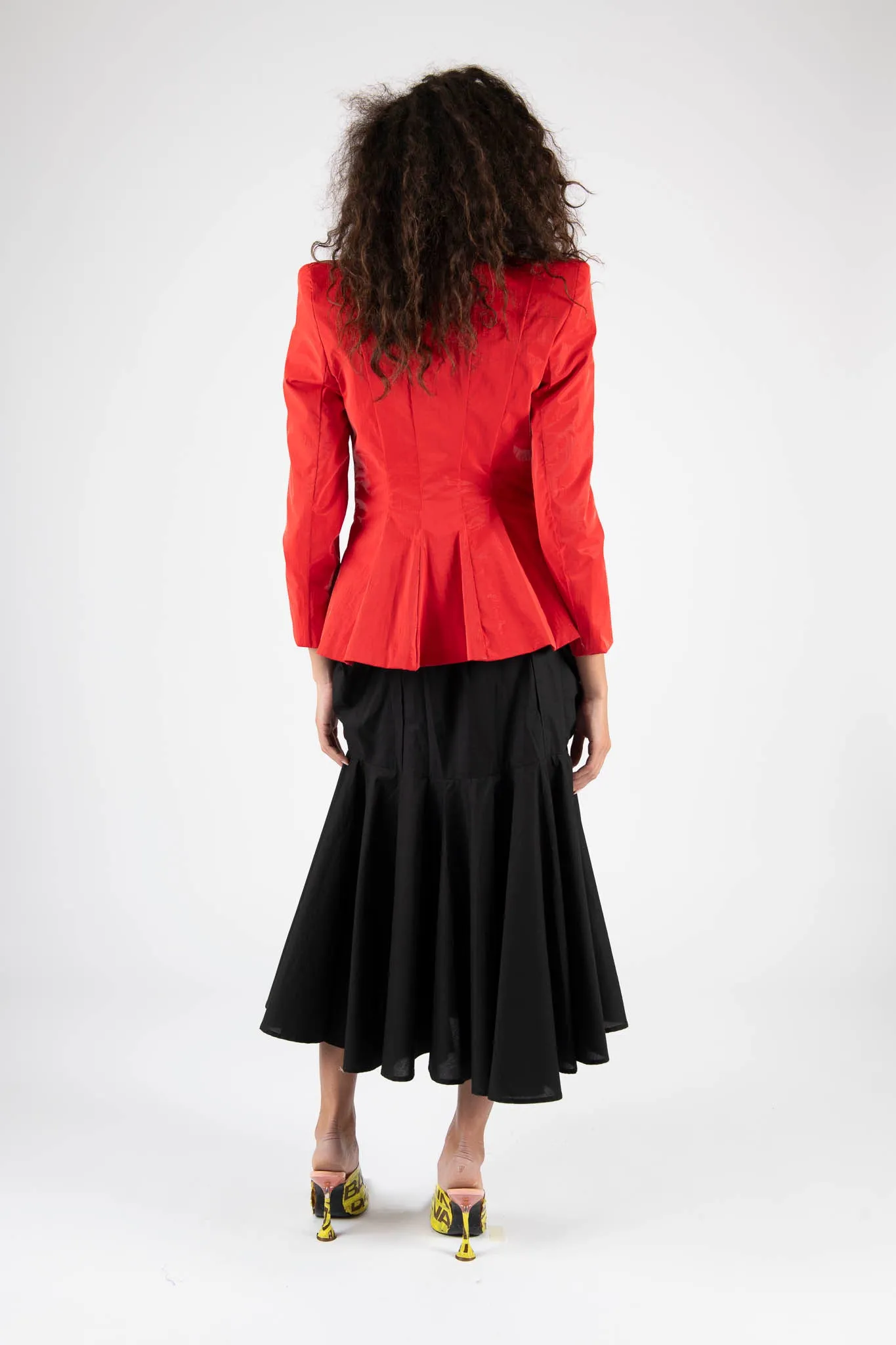 Sample Sale Sofia Blazer in Blazing Red sold by Batsheva product image thumbnail 3