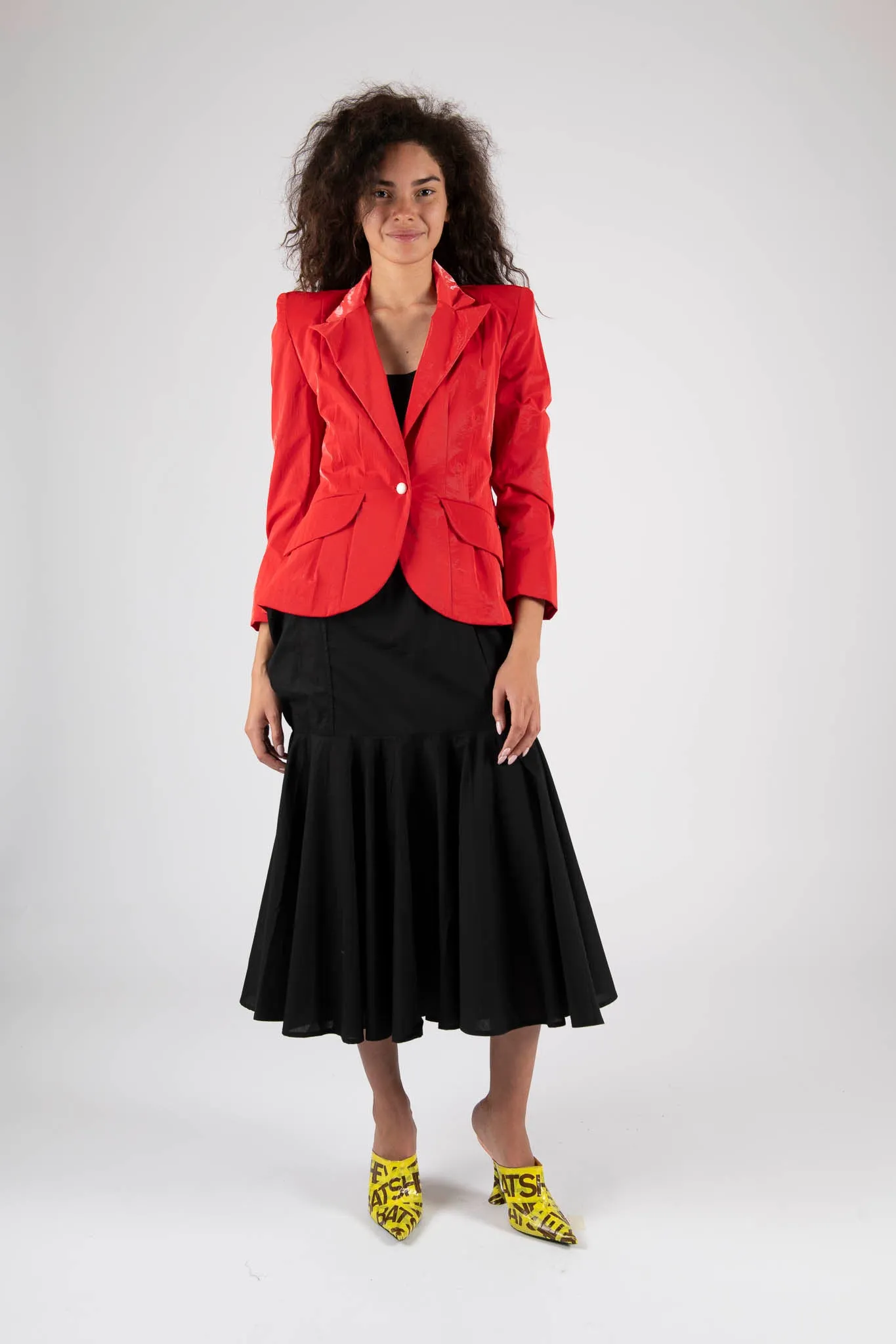Sample Sale Sofia Blazer in Blazing Red sold by Batsheva product image thumbnail 2