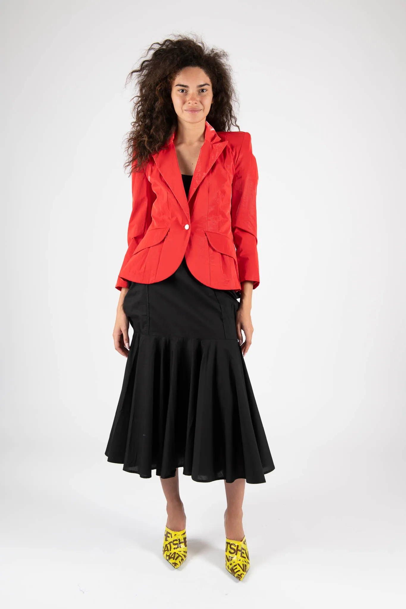 Sample Sale Sofia Blazer in Blazing Red sold by Batsheva
