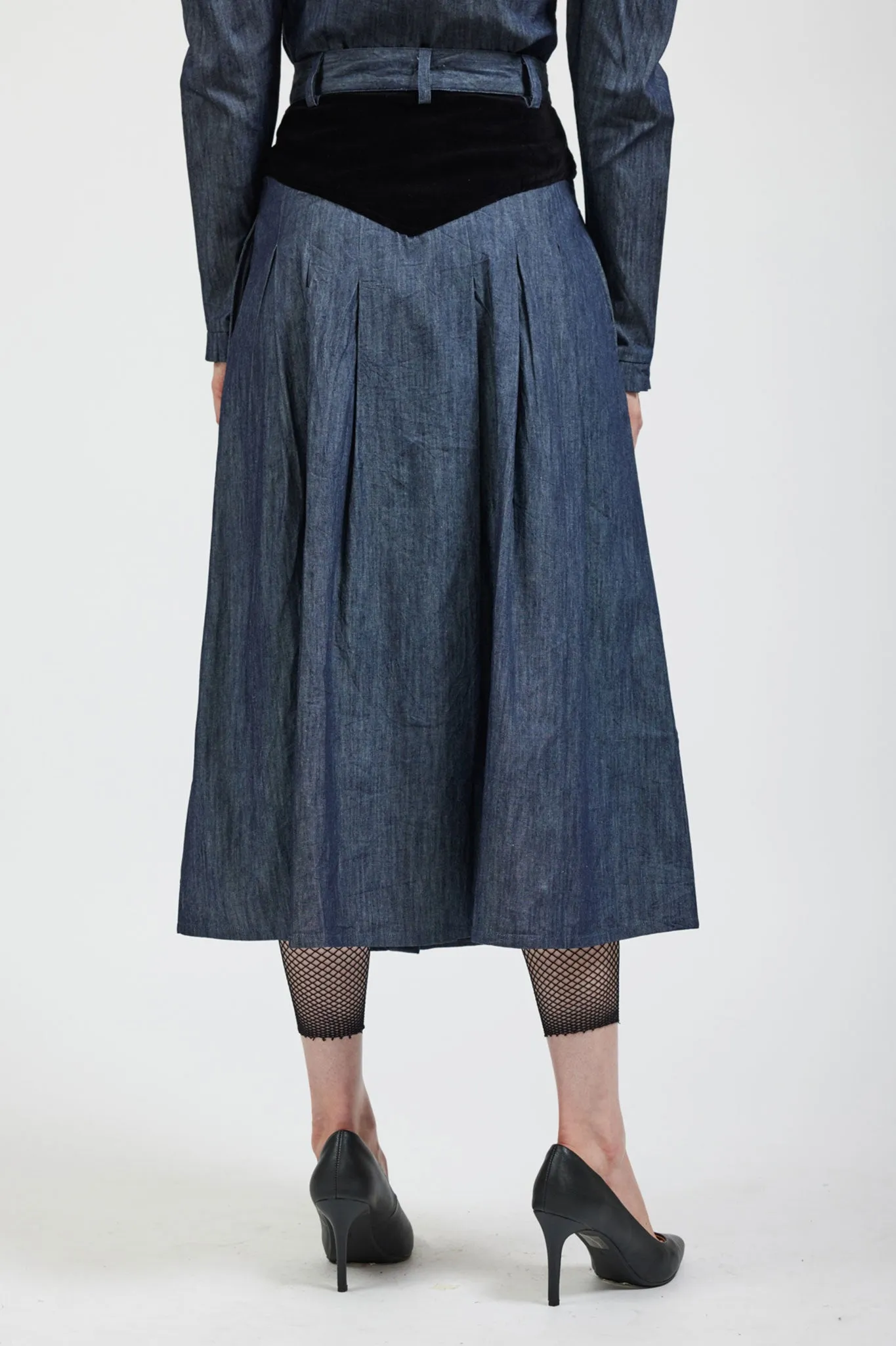 Sample Sale Denim Patch Skirt sold by Batsheva product image thumbnail 2