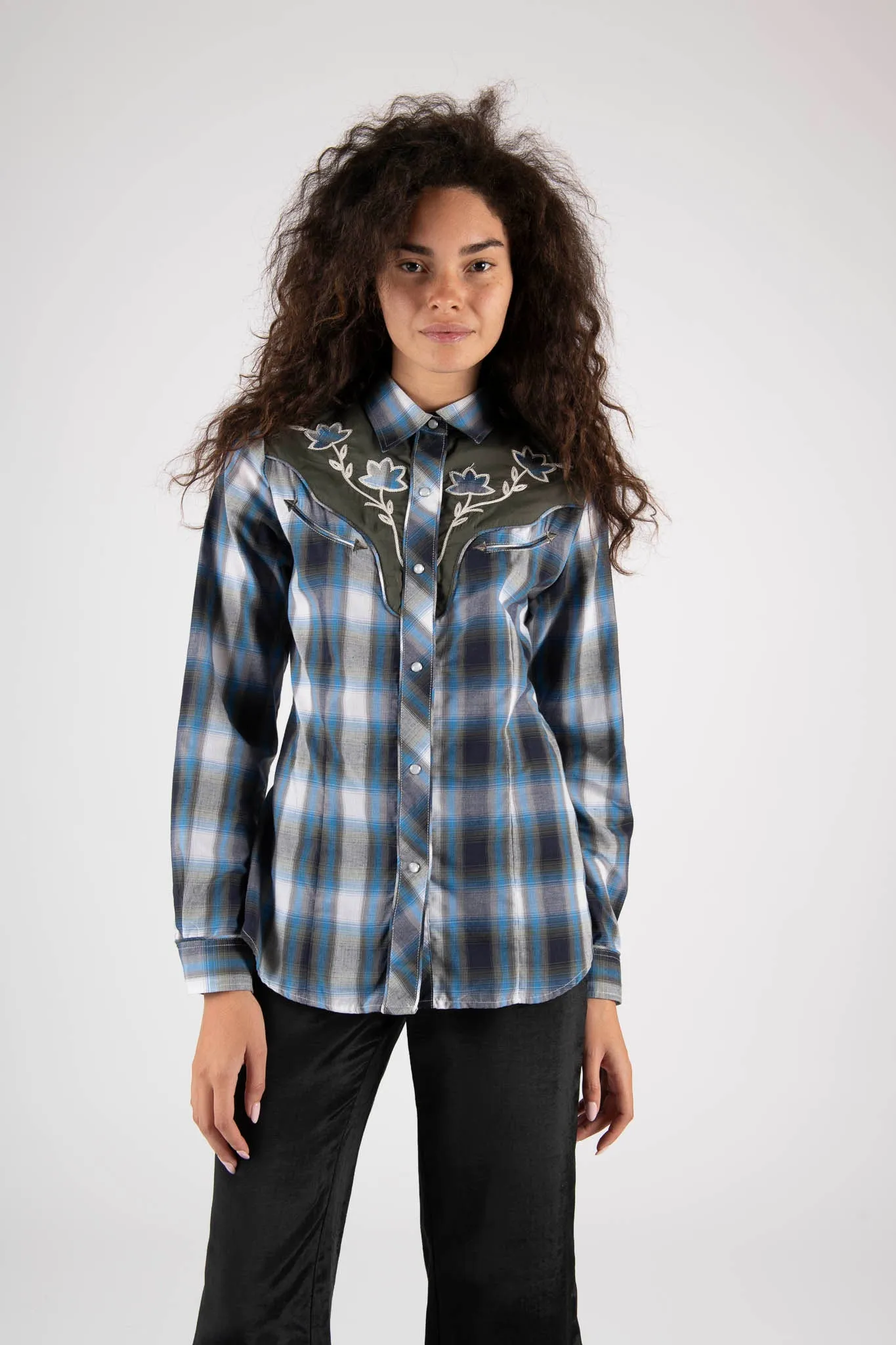 Sample Sale Vintage Roper Western Plaid Blouse sold by Batsheva product image thumbnail 2