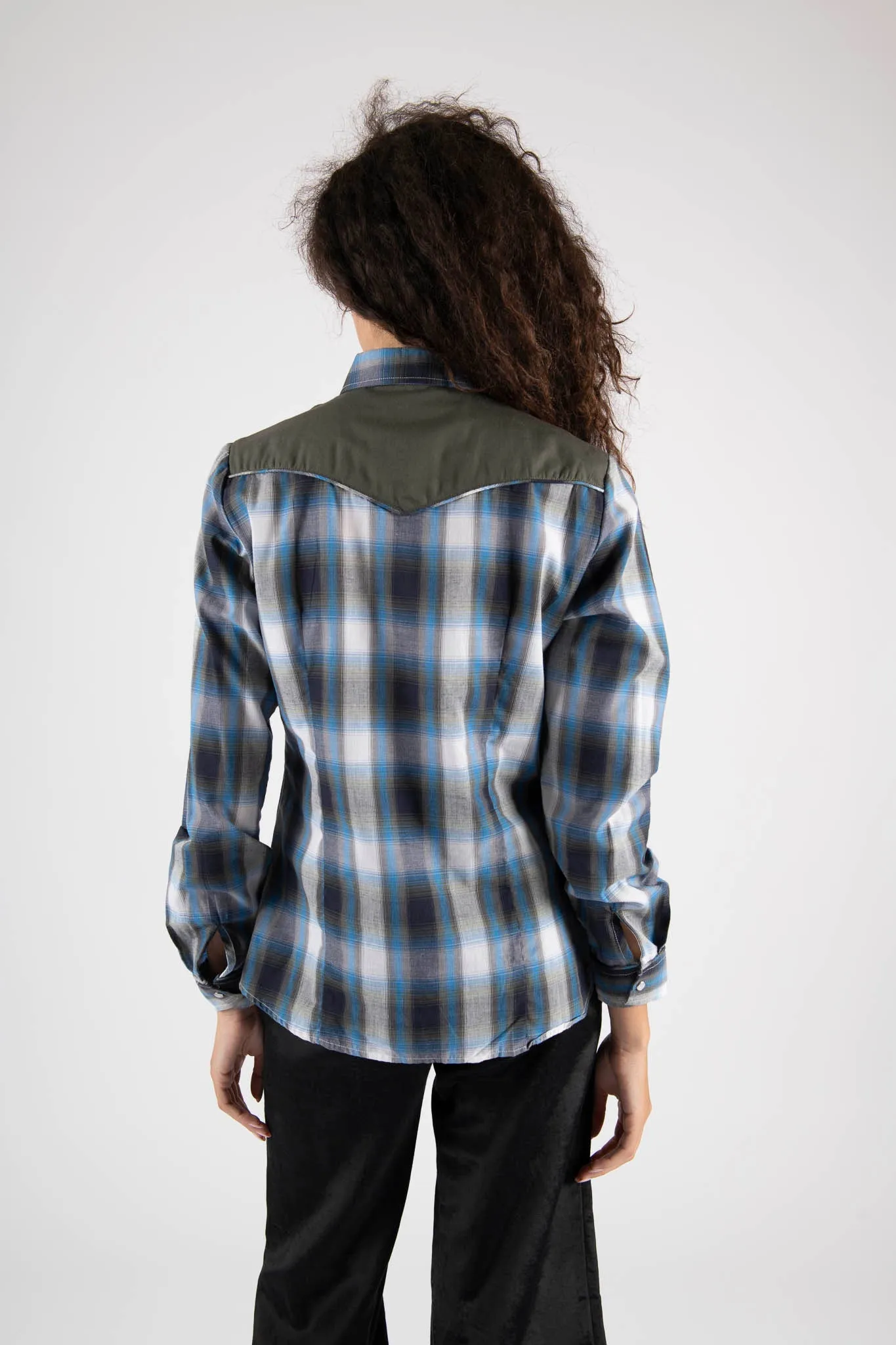 Sample Sale Vintage Roper Western Plaid Blouse sold by Batsheva product image thumbnail 3