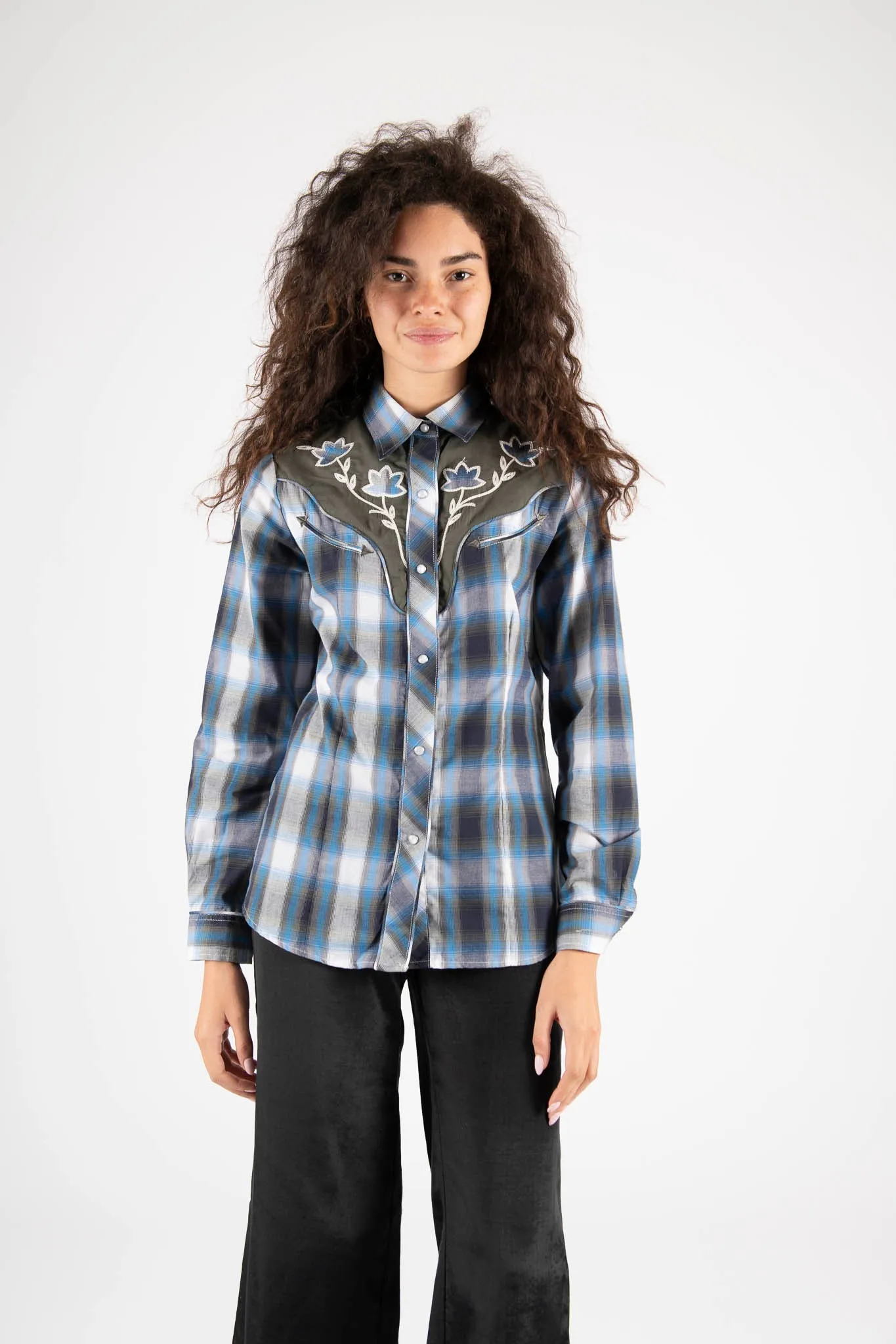 Sample Sale Vintage Roper Western Plaid Blouse sold by Batsheva