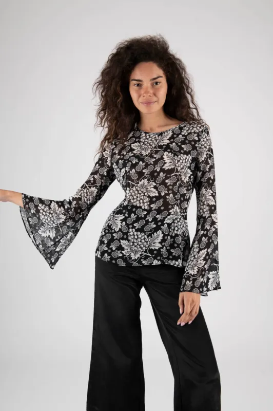 Sample Sale Bell Sleeves Blouse made by Batsheva