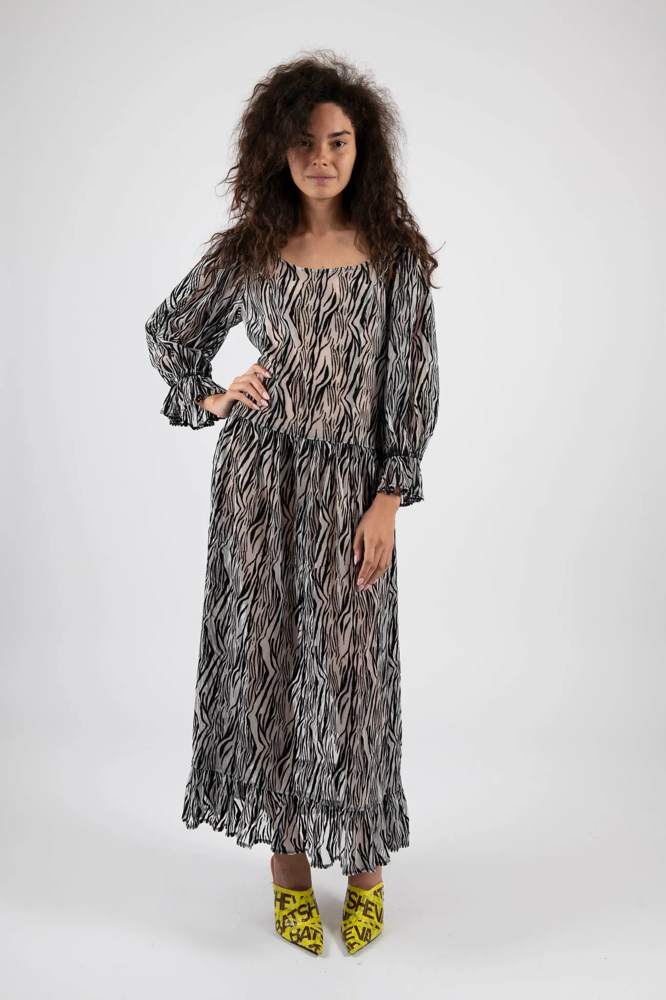 Sample Sale Maxi Dress in Zebra Tulle sold by Batsheva product image thumbnail 3