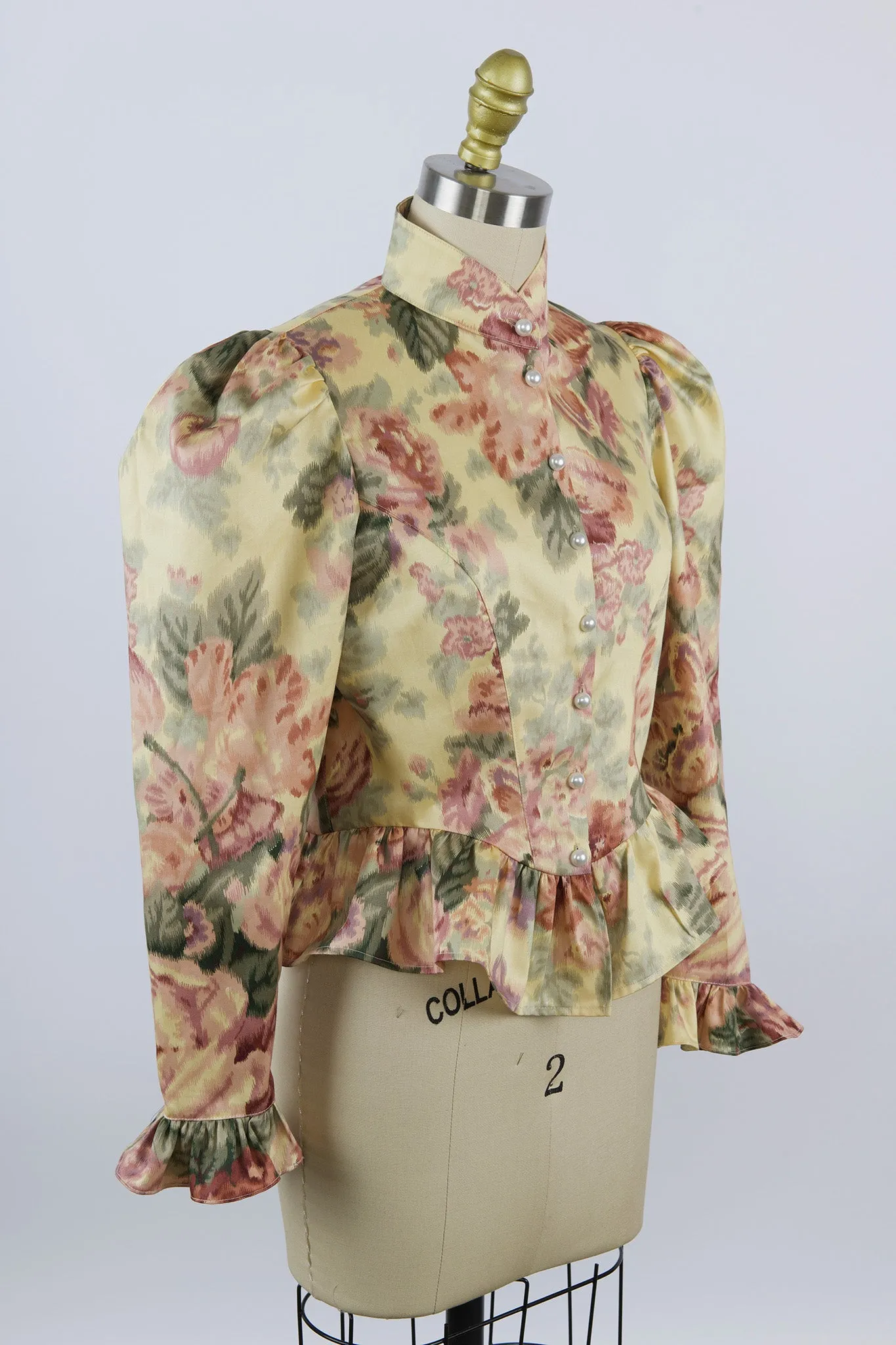 One-Of-A-Kind Grace Blouse in Vintage Yellow Floral sold by Batsheva product image thumbnail 3