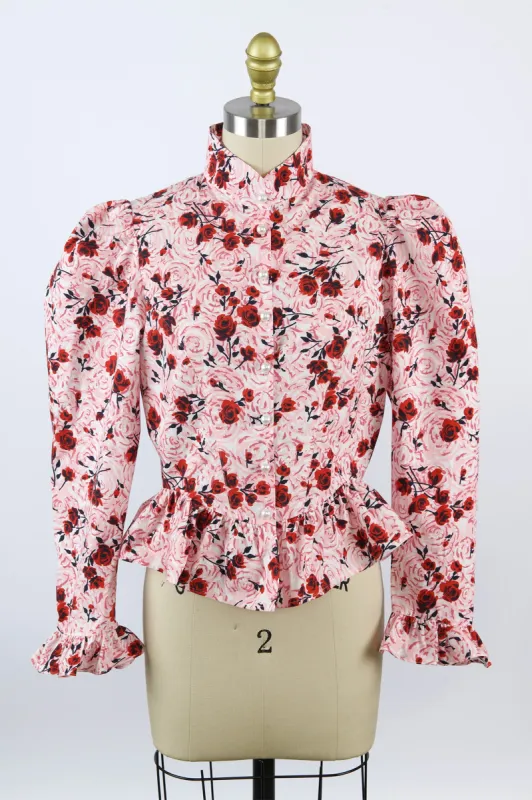 Grace Blouse in Vintage Rose Print sold by Batsheva