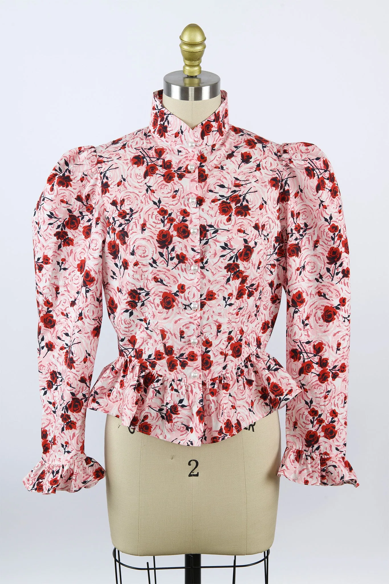 Grace Blouse in Vintage Rose Print sold by Batsheva
