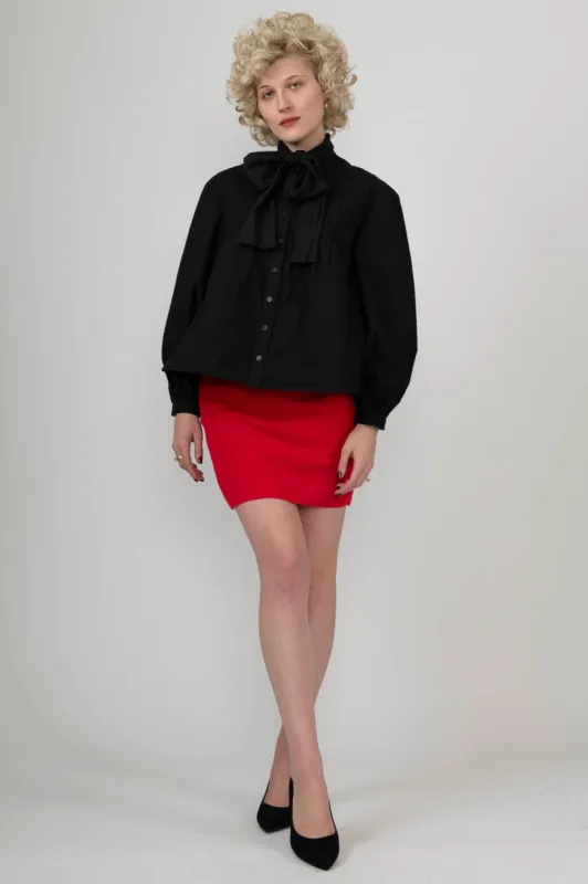 Sample Sale Red Knit Mini Skirt sold by Batsheva
