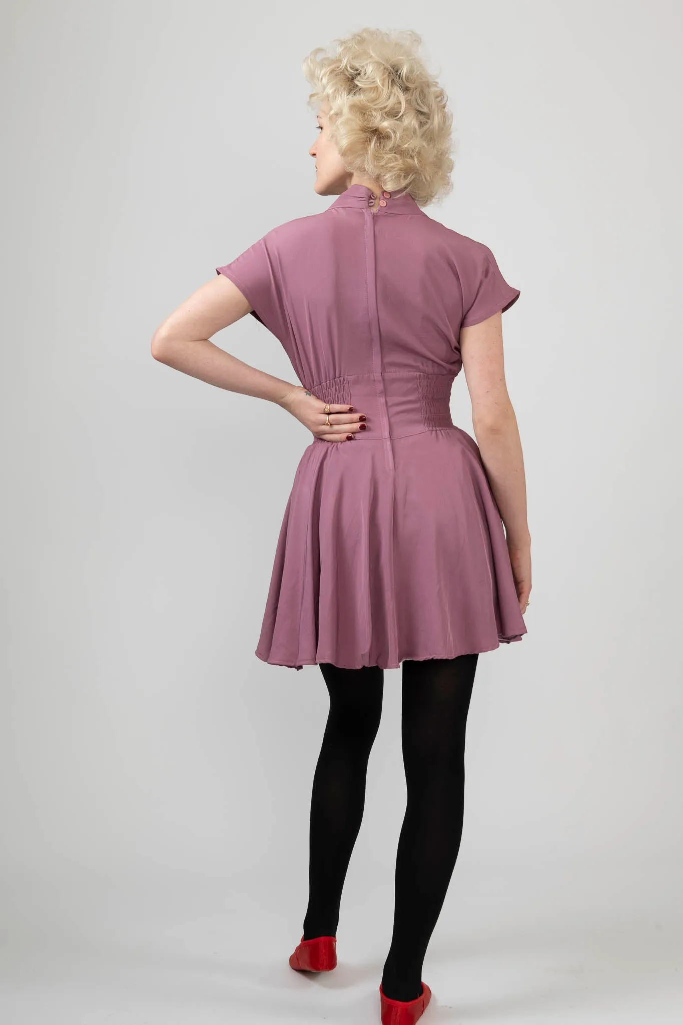 Sample Sale Vintage Purple Mini with Waist Embroidery sold by Batsheva product image thumbnail 5