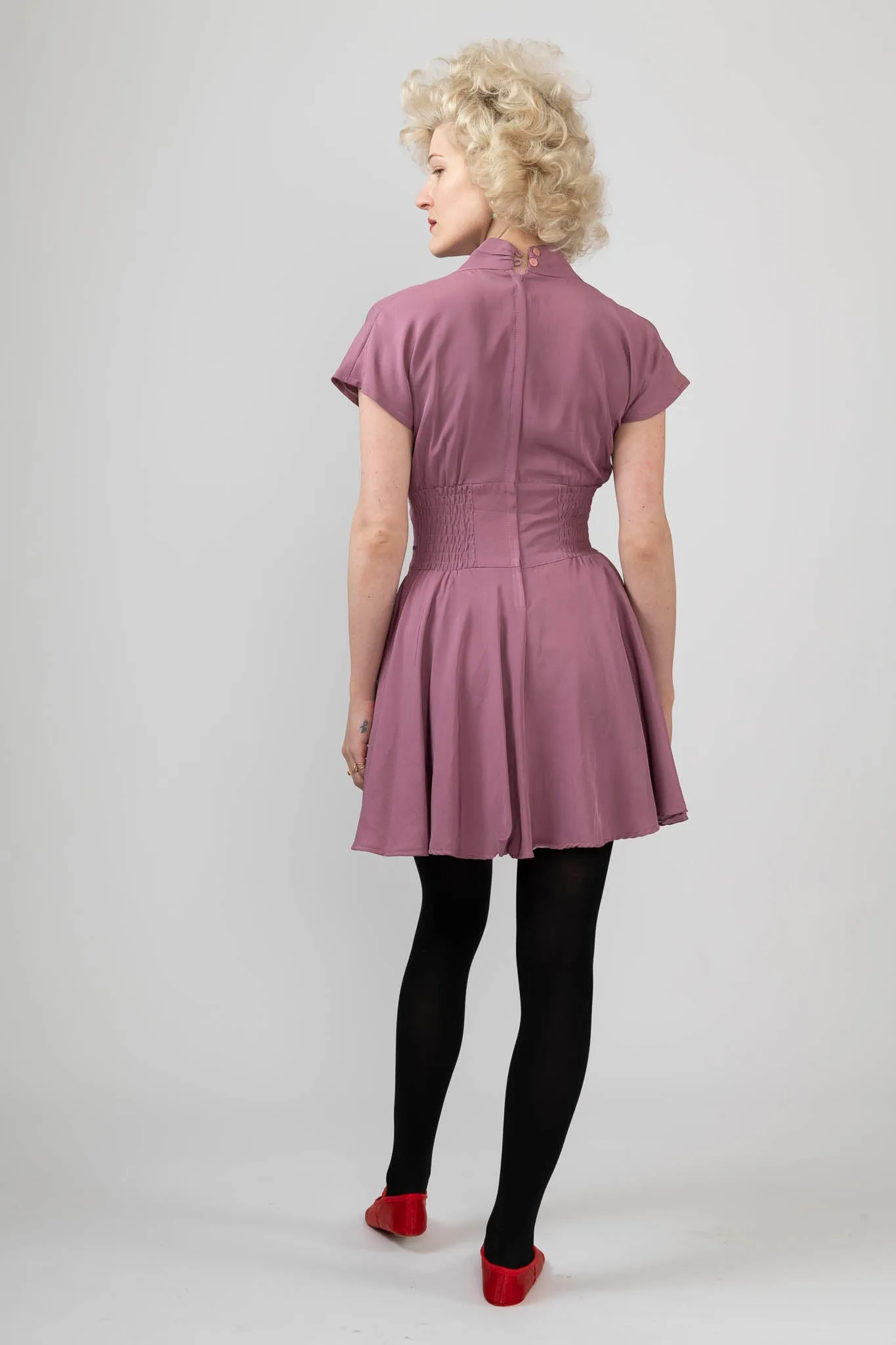 Sample Sale Vintage Purple Mini with Waist Embroidery sold by Batsheva product image thumbnail 4