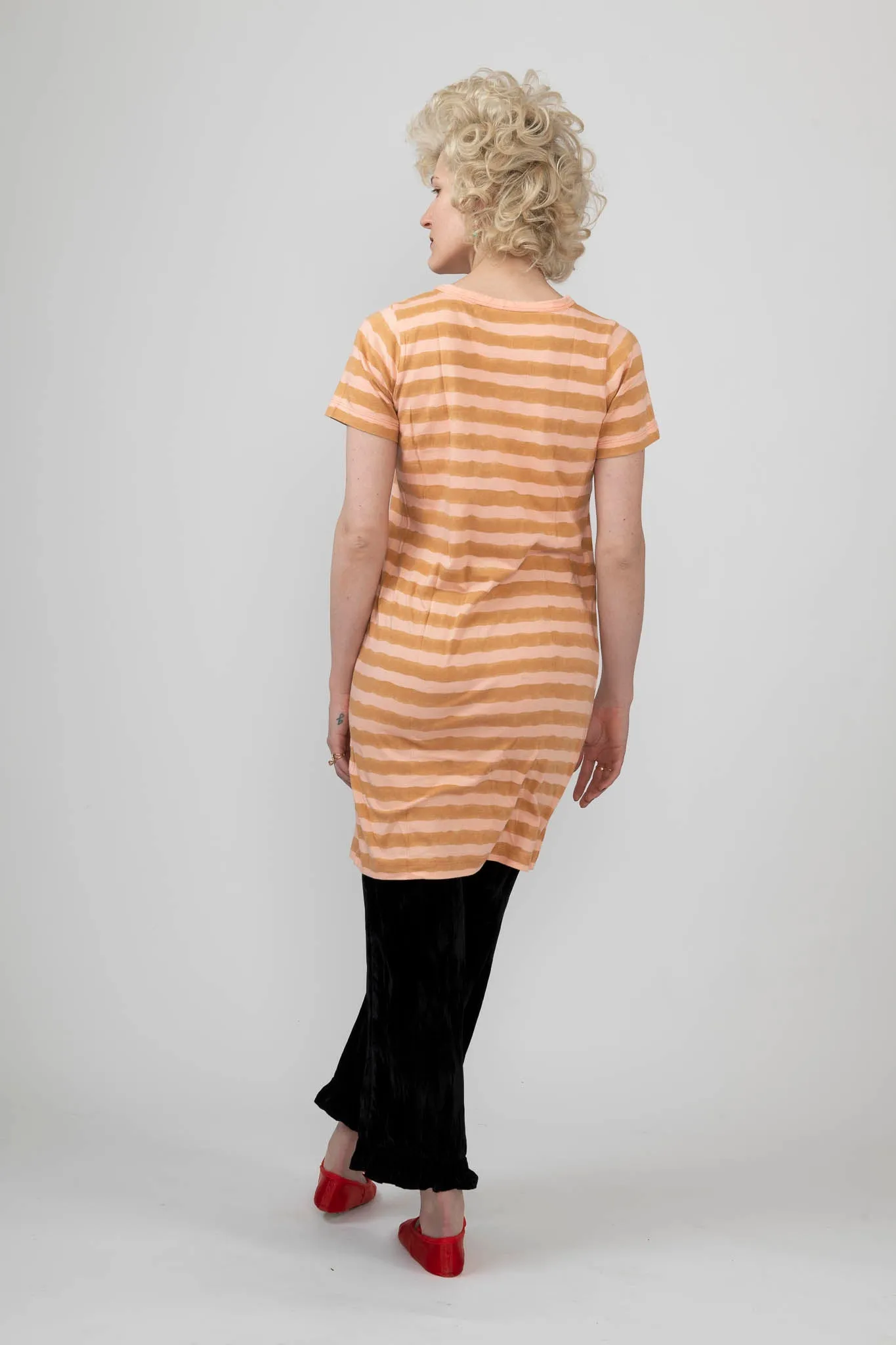 Sample Sale T-Shirt Dress in Pink Stripes sold by Batsheva product image thumbnail 4