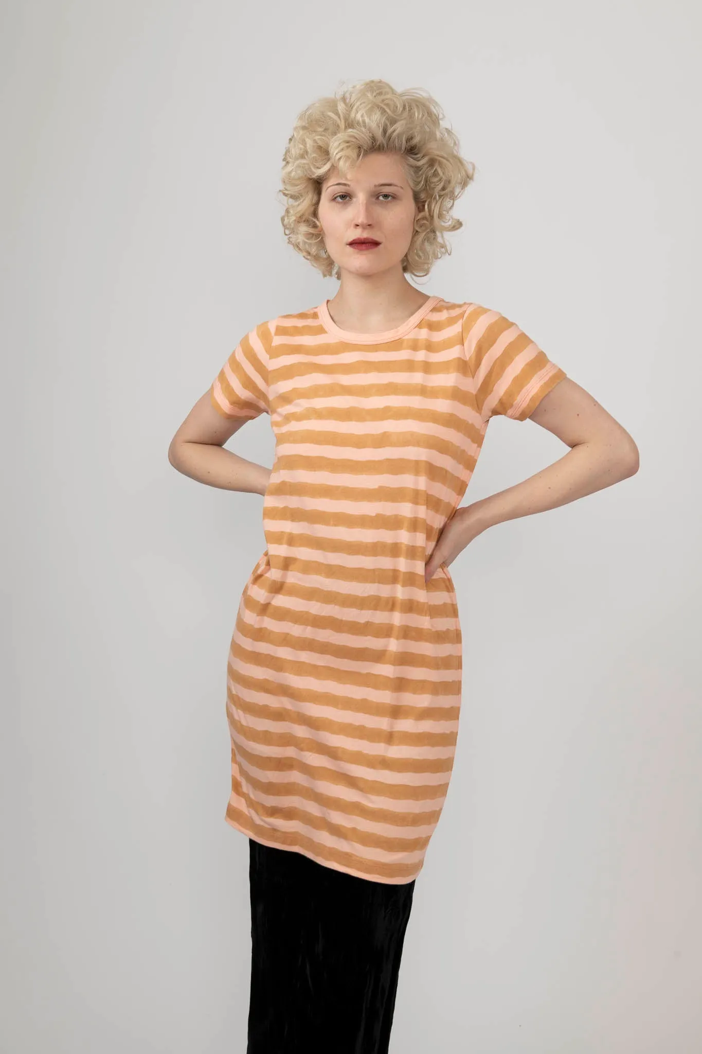 Sample Sale T-Shirt Dress in Pink Stripes sold by Batsheva product image thumbnail 2