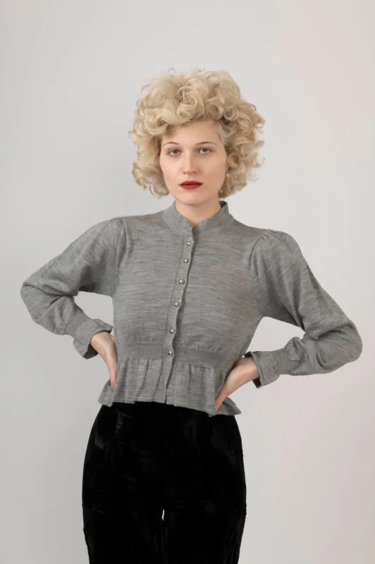 Sample Sale High Neck Sweater in Gray sold by Batsheva