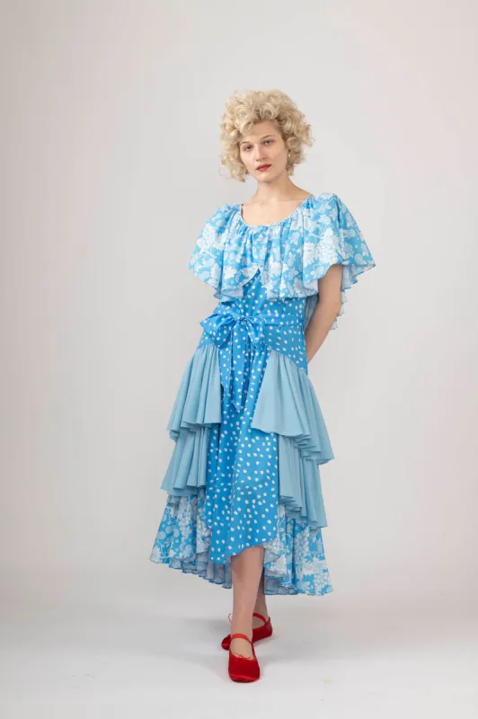 Sample Sale Julia Dress in Blue made by Batsheva