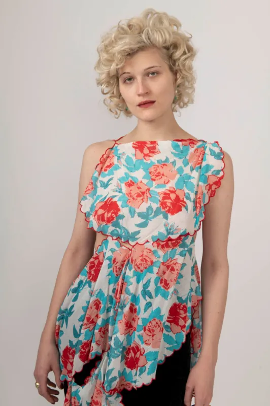 Sample Sale Placemat Tunic in Painted Rose made by Batsheva