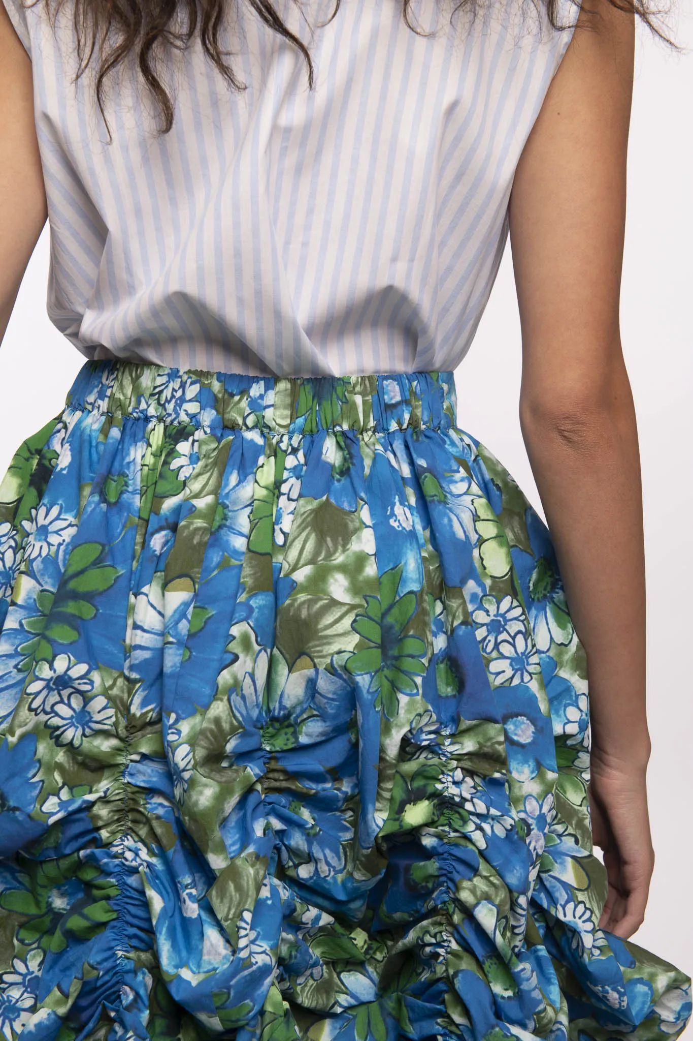 Anja Skirt in Blue Floral sold by Batsheva product image thumbnail 5
