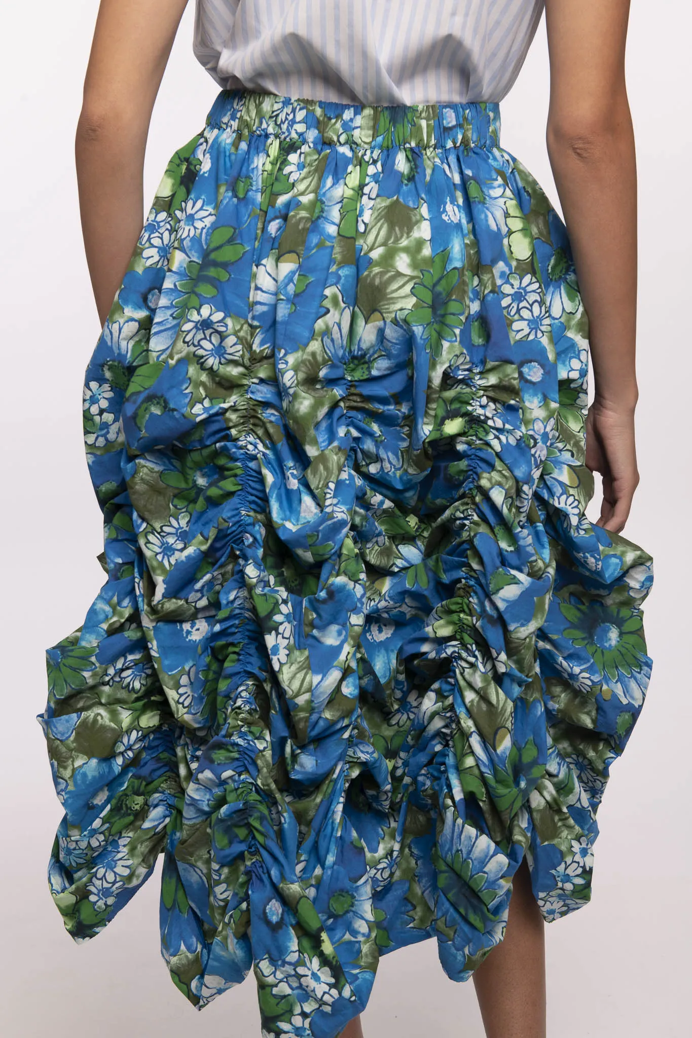 Anja Skirt in Blue Floral sold by Batsheva product image thumbnail 4