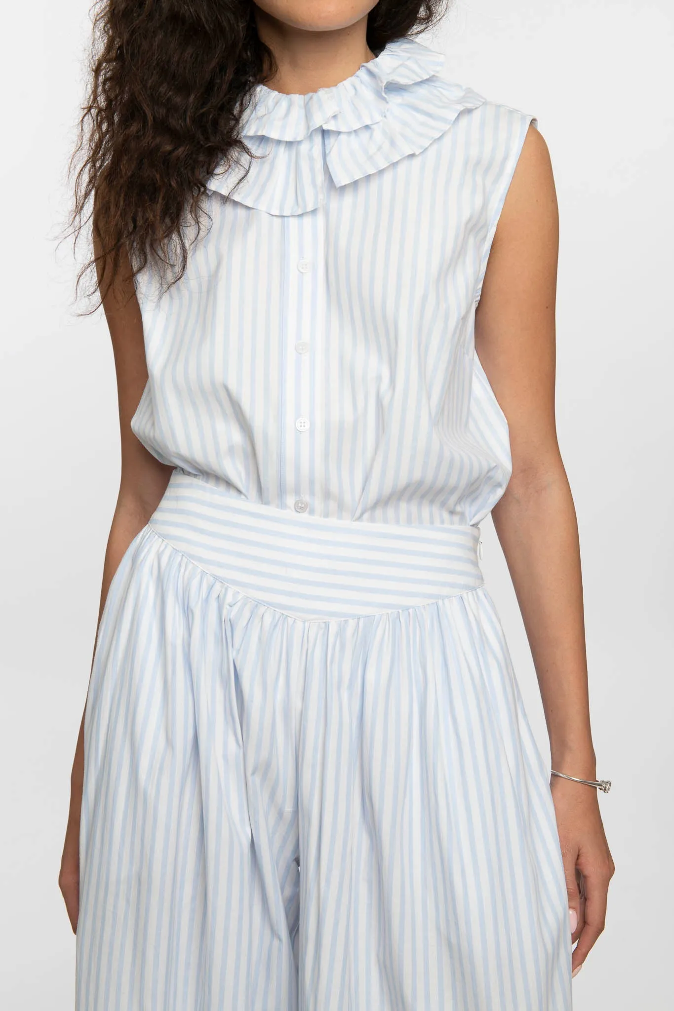 Kafka Pant in Blue Stripe sold by Batsheva product image thumbnail 3