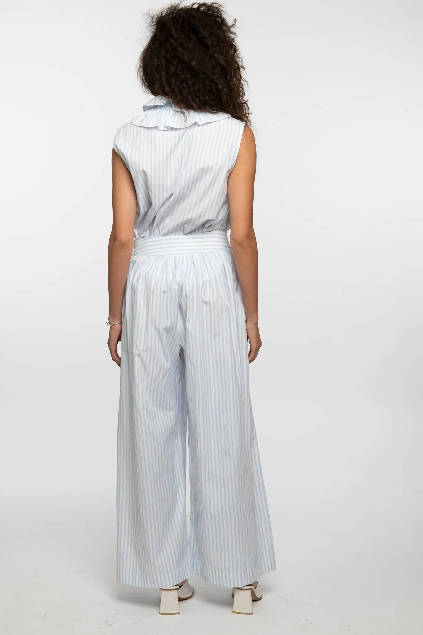 Kafka Pant in Blue Stripe sold by Batsheva product image thumbnail 4