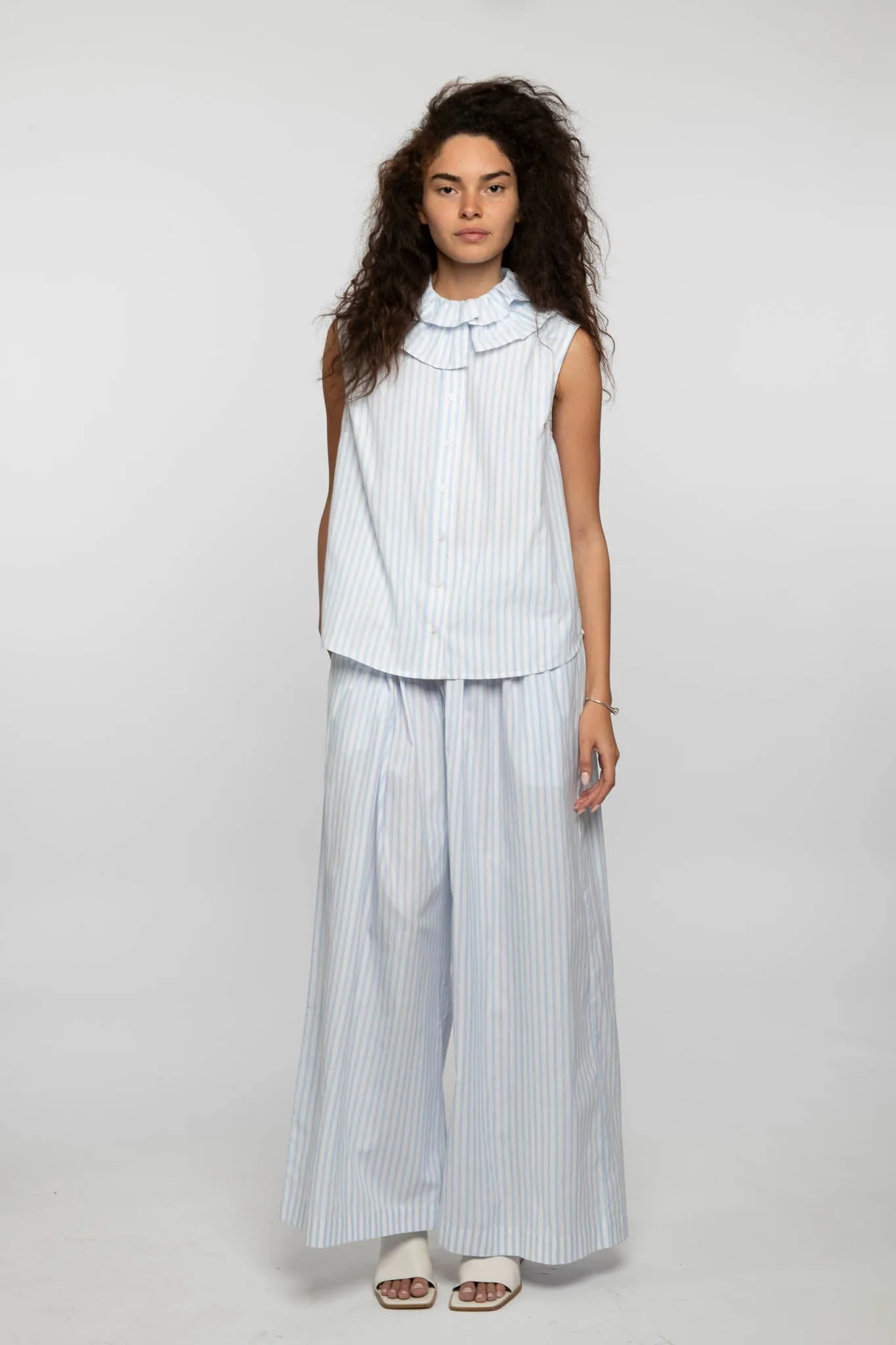 Kafka Pant in Blue Stripe sold by Batsheva product image thumbnail 2