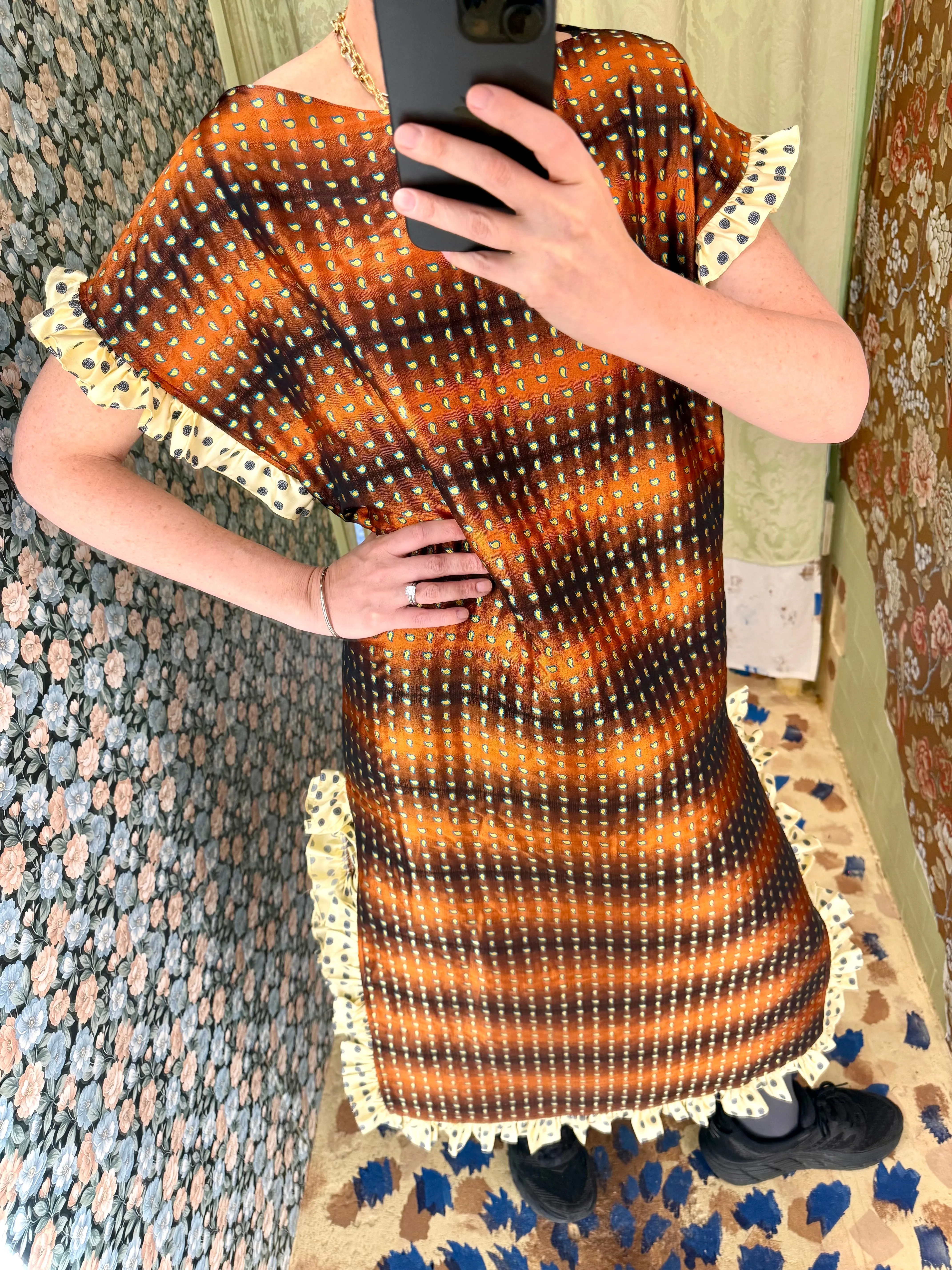 Caftan in Vintage Ombré Paisley Silk sold by Batsheva product image thumbnail 2