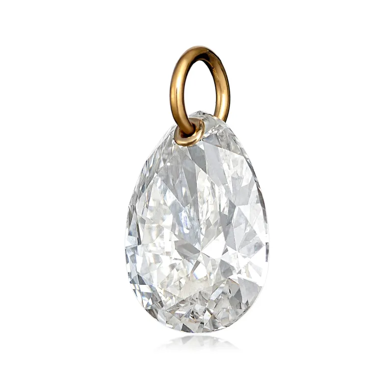 The Punch Diamond Pear Pendant made by Batsheva