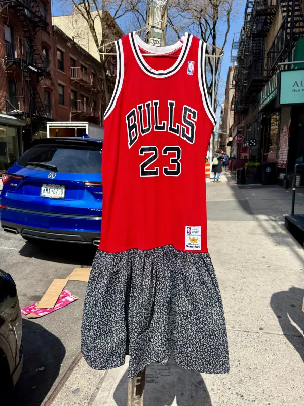 One-of-a-Kind Vintage Bulls #23 Jersey Dress made by Batsheva